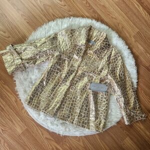 Birch Hill SP Golden Gator Jacket Blazer NWT